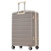 Gulches Premium 3-Piece ABS Travel Luggage Set, TSA Lock Suitcase Ensemble, Rosybrown, 20, 24, and 28 Inch Sizes with 360° Spinner Wheels - 3 of 4