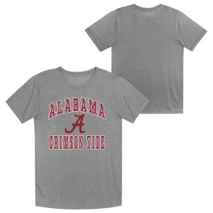 NCAA Alabama Crimson Tide Boys' Gray Poly T-Shirt - 1 of 3