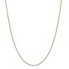 Black Bow Jewelry 0.8mm 10k Yellow Gold Classic Box Chain Necklace - 3 of 4