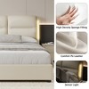 KTMBDW Queen Size Lift Up Storage Bed with Headboard, Upholstered Platform Bed Frame, Hydraulic Support, No Box Spring Needed - 4 of 4