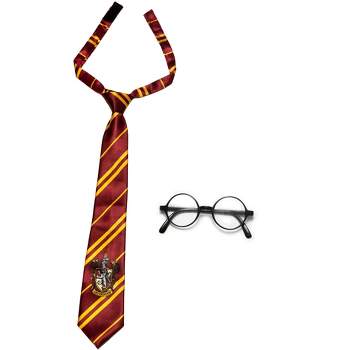 Jerry Leigh Harry Potter Tie and Glasses Accessory Set