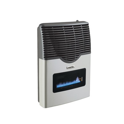 Martin Direct Vent Natural Gas Wall Furnace Heater for Indoor Living Room or Workspace Use w/ Built In Thermostat and Die Cast Grill, 11,000 BTU Visor