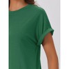 cheibear Womens Nightgown Sleep Dress Short Sleeve CrewNeck Soft Night Dress with Pockets - 4 of 4
