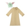 Star Wars: the Mandalorian the Child Toddler Grogu Halloween Costume Robe with Headpiece - 2 of 4