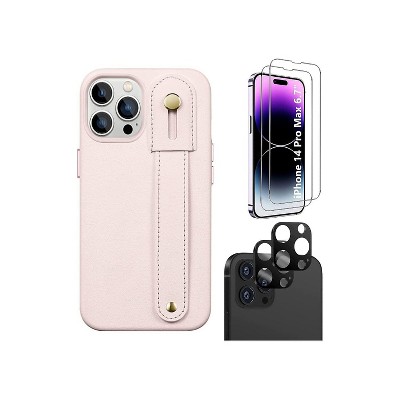 SaharaCase iPhone 14 Pro Max 6.7" Protection Bundle FingerGrip Case with Tempered Glass Screen and