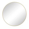 48" Oversized Gold Circular Wall Mirror: Big, Metal Frame, Vanity, Dressing - Luxe for Bath, Living, Bed - 4 of 4