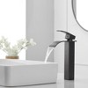 BWE Waterfall Single Hole Single Handle Bathroom Vessel Sink Faucet With Pop-up Drain Assembly - 3 of 4