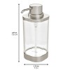 iDesign Liquid Soap Dispenser - Set of 2 - Clear/Brushed Nickel - 3 of 4