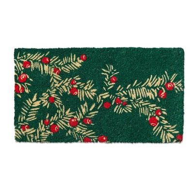 tag Winter Sprig Coir Mat