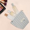 Unique Bargains Lightweight Clutch Plaid Bow Embroidery Makeup Bag 1 Pc - 4 of 4