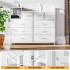 Dresser TV Stand with Power Outlet, Bedroom Dresser with 9 Drawers, Chest of Drawers for Living Room, Hallway - 4 of 4