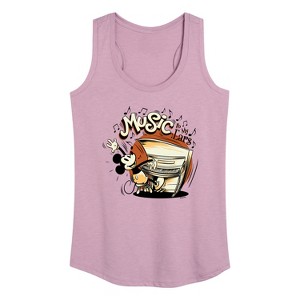 Women's - Disney - Music To My Ears Graphic Racerback Tank - 1 of 4