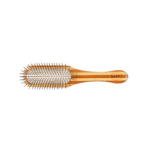 Bass Pet Brushes Style & Detangle Pet Brush with 100% Premium Alloy Pin Pure Bamboo Handle Medium Paddle Striped Bamboo - 1 of 4
