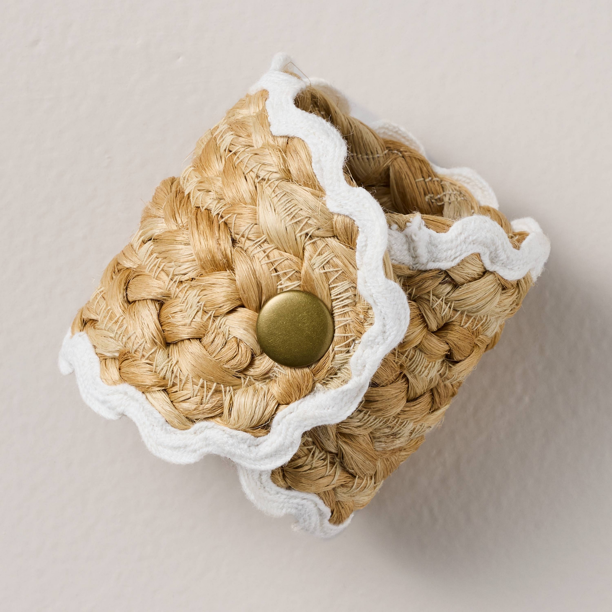 4pk Woven Jute Napkin Rings Natural - Hearth & Hand™ with Magnolia