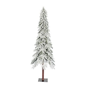 Vickerman Flocked Alpine Artificial Christmas Tree - 1 of 4