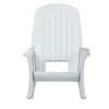 Semco Rockaway Heavy-Duty Outdoor Rocking Chair w/Low Maintenance All-Weather Porch Rocker & Easy Assembly for Deck and Patio, White (4 Pack) - image 3 of 4