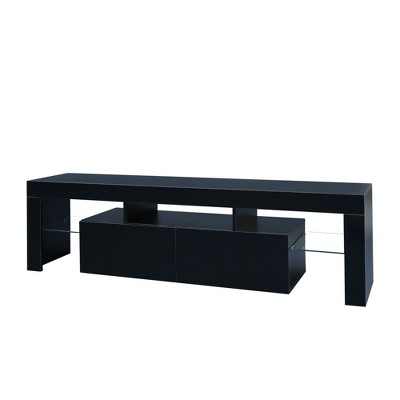 NicBex TV Stands for 70 inch TV,Mondern Entertainment Center with 20 Colors LED Light,TV Console for Living Room, Bedroom, Home