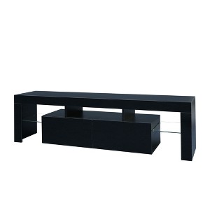 NicBex TV Stands for 70 inch TV,Mondern Entertainment Center with 20 Colors LED Light,TV Console for Living Room, Bedroom, Home - 1 of 4
