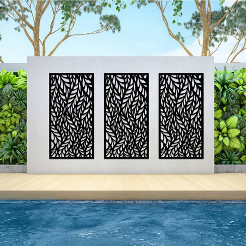 Dovelina Metal Indoor Outdoor Wall Sign Panels Decorative Screen - 3 