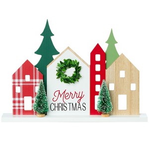 The Lakeside Collection Wooden Village or Christmas Tree Farm Decor - 1 of 3