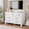 7 Drawer Dresser for Bedroom, Modern Wooden Chest of Drawers with Metal Handles, Wide Closet Dresser Organizer for Bedroom, Living Room - 4 of 4