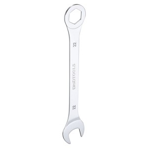 Unique Bargains CR-V Chrome Plated 6-Point Ended Box 15 Degree Offset Open End Metric Thin Combination Wrench - 1 of 4