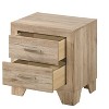 NicBex Nightstand with Drawers,Side Table with Wood Tapered Legs and Finish,Modern Bedside Table for Bedroom,Living Room - 4 of 4