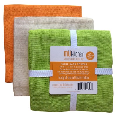 orange dish towels