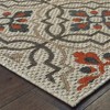 Oriental Weavers Latitude 709Y3 Grey/ Orange Indoor/Outdoor Area Rug - 1'10" x 7'6" - 2 of 4