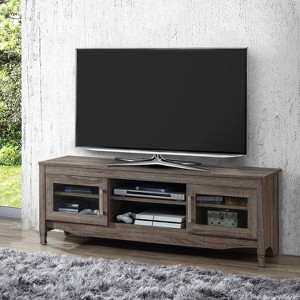 Grey Driftwood TV Stand - 1 of 4