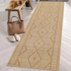 Washable Modern Geometric Area Rugs with Shapes and Stripped Lines Print, Non Slip Low Pile Carpet for Home Office - 2 of 4