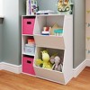 RiverRidge Kids' Playroom Toy Organizer and Bookcase with 3 Cubbies and 2 Veggie Storage Bins with 2 Fabric Bins - 2 of 4