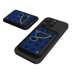 Keyscaper NHL Western Conference Teams Plaid Black Magnetic Credit Card Wallet - 1 of 3