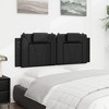 vidaXL Headboard Cushion Black 59.8" Faux Leather - 4 of 4