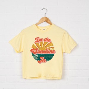 Simply Sage Market Women's Let the Sunshine In Short Sleeve Relaxed Fit Cropped Graphic Tee - 1 of 3