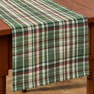 Park Designs Roycroft Green Plaid Table Runner 13" x 54" - 1 of 4