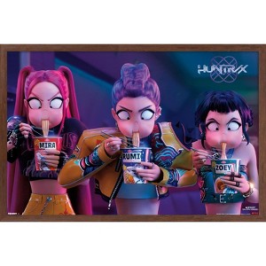 Trends International Netflix KPop Demon Hunters (2025) - Huntrix Noodles Framed Wall Poster Prints - 1 of 4