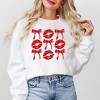 Simply Sage Market Women's Graphic Sweatshirt Lips Coquette Bow Chart - 2 of 3