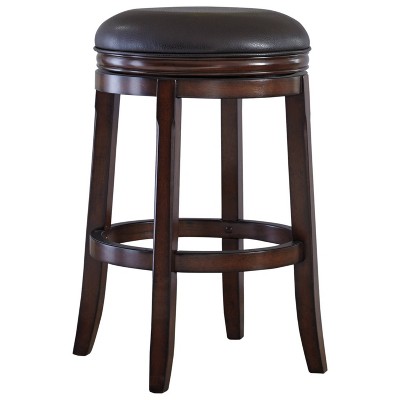 Porter Tall Upholstered Swivel Barstool Rustic Brown - Signature Design by Ashley