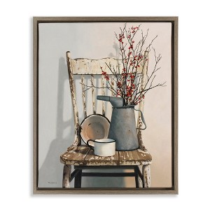 Stupell Industries Vintage Rustic Still Life Floating Frame Canvas Art - 1 of 4