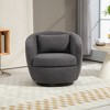 LOVMOR Upholstered Swivel Barrel Armchair with Storage Modern Living Room Side Chair for Bedroom/Office/Reading Spaces - 2 of 4