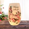 Stony Creek 5.25 In Dove Love Pre-Lit Small Vase Lighted Glass Accent , Bereavement Bereavement Birds Remembrance (1PC) - 2 of 4