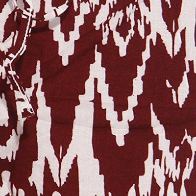 burgundy/white ikat