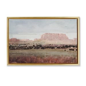 Stupell Industries Earthy Canyon Mesa Floating Frame Canvas Art - 1 of 4