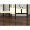 72" H 5-Tier Corner Shelf Anti-Tip Steel Frame Adjustable Feet Vertical Storage Rack Walnut Finish Living Room Bedroom - 3 of 4