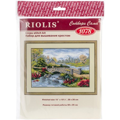 RIOLIS Counted Cross Stitch Kit 15"X10.25"-Summer View (14 Count)