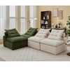TIRAMISUBEST 39 inch Compression Sofa 2/4/6 Seats Chenille Foldable Floor Bed Fixed Frame Single Seater Boneless Modular Living Room Bedroom - 4 of 4