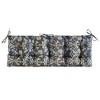 ARTPLAN Patio Bench Tufted Cushion with Tie,Outdoor Loveseat Cushion for Gliders,48x18 Inches,Floral - 2 of 4