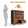 RISOKEYS Classic Wide Fabric Closet Dresser,with Storage Drawers, Chests Organizer,TV Stand with Metal Frame for Clothes,Living Room,Hallway - 3 of 4