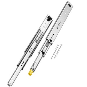 VEVOR Set of 2 Drawer Rails, Sizes Ranging from 16 to 60 in, 250 lbs Weight, Lockable Drawer Rails, Ball Bearing Side Mount Drawer Slide Rail,Silver - 1 of 4